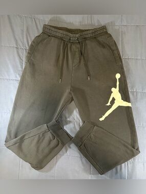 Air Jordan Jumpman Logo Fleece Joggers Basketball Pants Men's M Black BQ8646-010